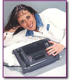 Photo of model with product.